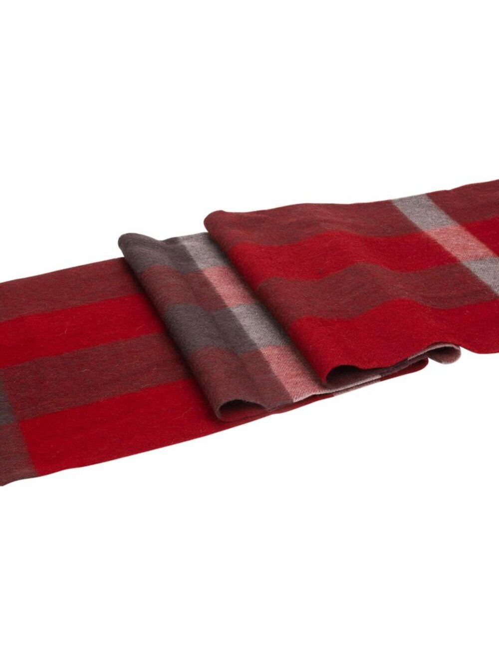 〽️Women's Red Wide Plaid Virgin Wool Warm Soft Luxurious Imported Scarf